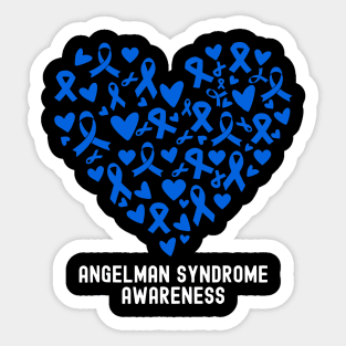 I Wear Blue Angelman Syndrome Awareness Sticker
